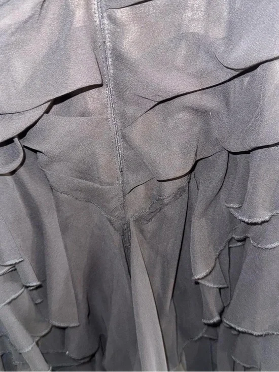 Muse by Marchesa Dahlia Chiffon Ruched Cascading Formal Maxi Dress - Picture 8 of 10